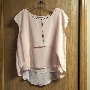 Jennifer Lopez top. Light peach/cream color.